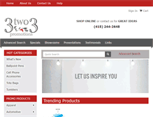 Tablet Screenshot of 3two3promo.com